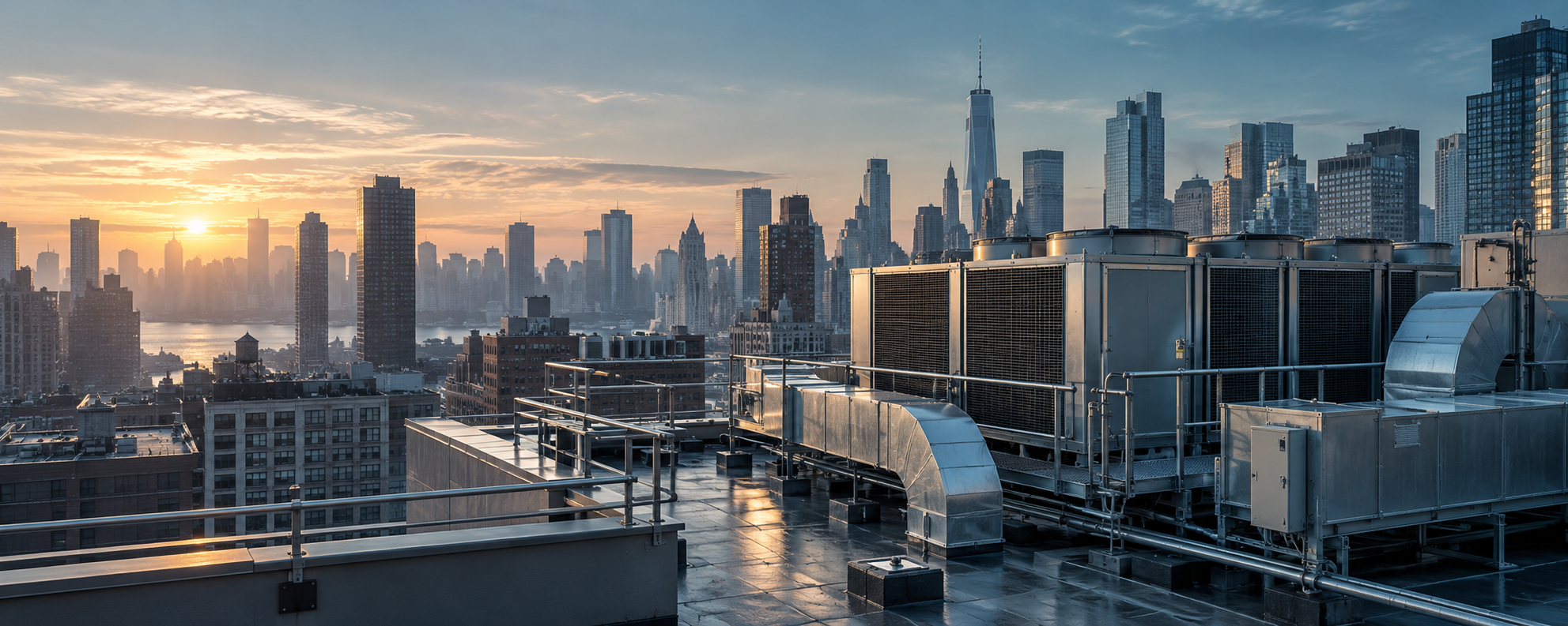 Commercial rooftop HVAC equipment